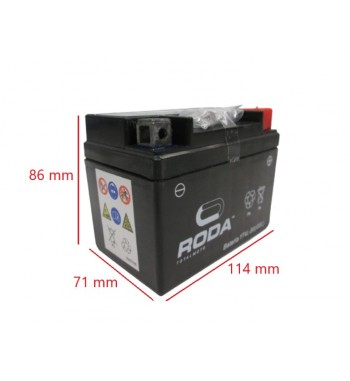 BAT. YT4L-BS RODA ( 114*71*86 ) GEL