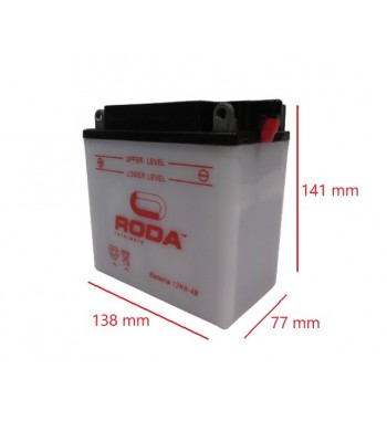 BAT. 12N9-4B  RODA ( 138*77*141 )