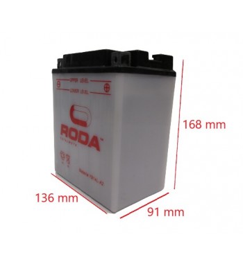 BAT. YB14L-A2 RODA ( 136*91*168 )