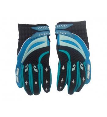 GUANTE CANAM X-RACE LADY AZUL/VERDE S