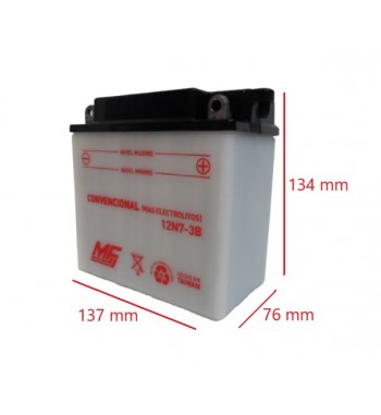 BAT. 12N7-3B MF. ( 137*76*134 )