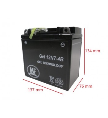 BAT. 12N7-4B SAYTO ( 137*76*134 )