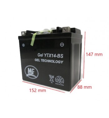 BAT. YTX14-BS MF. ( 152*88*147 ) GEL