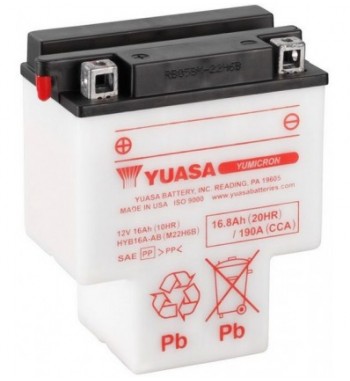 BAT. HYB16A-A YUASA  FORMA ( T )