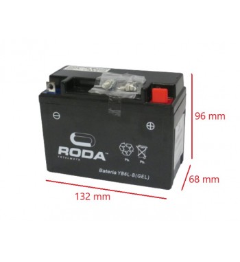 BAT. YB6L-B RODA ( 132*68*96 ) GEL