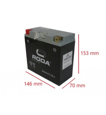 BAT. YT14B-4 RODA ( 153*70*146 )