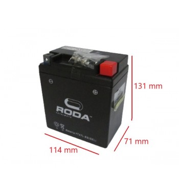 BAT. YTX7L-BS RODA ( 114*71*131 ) GEL