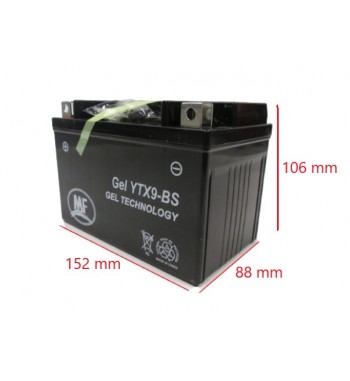 BAT. YTX9-BS SAYTO ( 152*88*106 ) GEL