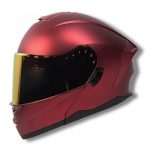 CASCO 2W DEVIL ABAT. ROJO MATE 2XL