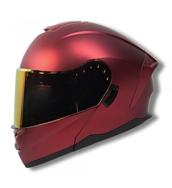 CASCO 2W DEVIL ABAT. ROJO MATE L