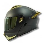 CASCO 2W FURY ABAT. NEGRO MATE LED XL