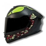 CASCO 2W MONSTER ABAT. NEGRO MATE L