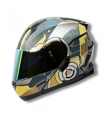 CASCO 2W PATRIOT ABAT. NE/DORADO 2XL