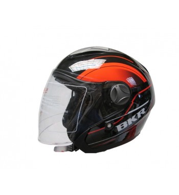 CASCO BKR. ORBIT 3/4 ROJO GRAFICO