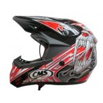 CASCO CMS XR-7 MX ROJO MUTANTE