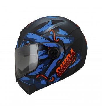 CASCO GHIRA GH1000 ABAT. AZUL MATE L