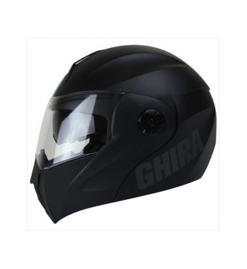CASCO GHIRA GH1000 ABAT. NEGRO MATE XL