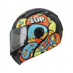 CASCO GHIRA KIDS ABAT. GRAFICO NE/ROJO
