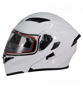 CASCO R7 RACING ABAT. BLANCO M