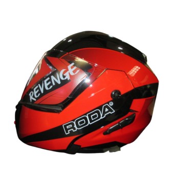 CASCO RODA ABAT. BLUETOOTH NE/ROJO 2XL