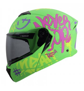 CASCO RODA BOOSTER ABAT. VERDE POP M