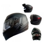 CASCO RODA LUMINAR C/LED. NEGRO MATE L