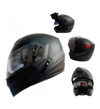 CASCO RODA LUMINAR C/LED. NEGRO MATE XL