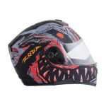 CASCO RODA LUMINAR C/LED. NE/ROJO 2XL