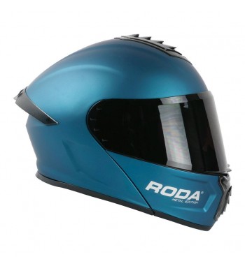 CASCO RODA PILOT ABAT. AZUL METAL  XL