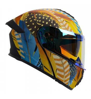 CASCO RODA PILOT ABAT. NA/AZ. MICA AZUL 2XL