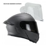 CASCO RODA PILOT ABAT. NEGRO CARBON L