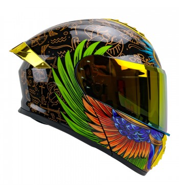 CASCO RODA PILOT ABAT. NE/VE. MICA ORO L