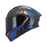 CASCO RODA RUSH ABAT. NA/AZUL MATE L
