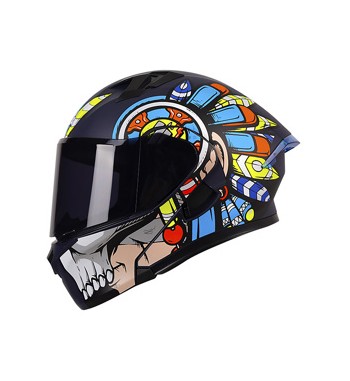 CASCO RODA RUSH ABAT. AZUL WARRIOR XL