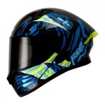 CASCO RODA RUSH ABAT. NE/AZUL MASTER L
