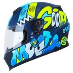 CASCO SHAFT SH502 AZUL MATE LAZY L
