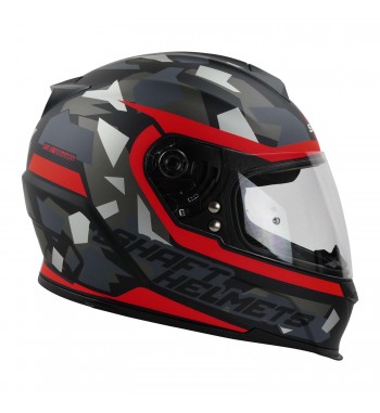 CASCO SHAFT SH502 NE/ROJO MATE XL