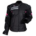 CHAM. R7 RACING TEXTIL NE/ROSA LADY XL