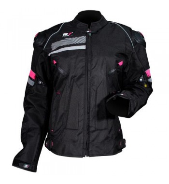 CHAM. R7 RACING TEXTIL NE/ROSA LADY XL