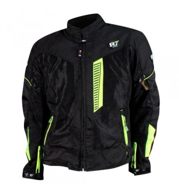 CHAM. R7 RACING TEXTIL NE/VERDE M
