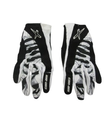 GUANTE CANAM X-RACE LADY BCO / NEGRO L