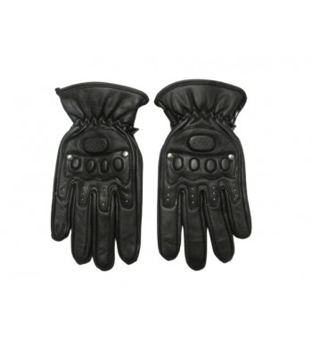 GUANTE R7 RACING PIEL NEGRO M