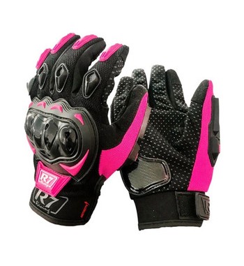 GUANTE R7 RACING TOUCH LADY ROSA XL